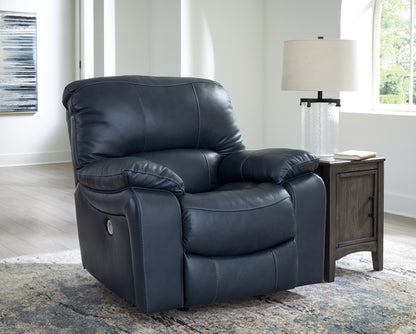 Haines Furniture Outlet - Ashley Furniture - Leesworth Living Room - Power Rocker Recliner / Ocean - U4380998