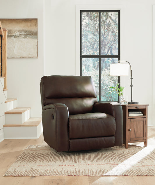 Haines Furniture Outlet - Ashley Furniture - Emberla Living Room - Swivel Glider Recliner / Coffee - U4480561