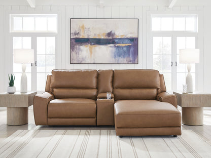 Haines Furniture Outlet - Ashley Furniture - DeepWakes Sectional - 3-Piece Power Reclining Sectional with Chaise - PCU62606S4