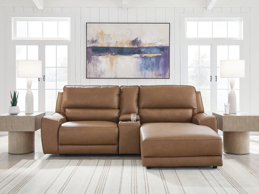 Haines Furniture Outlet - Ashley Furniture - DeepWakes Sectional - 3-Piece Power Reclining Sectional with Chaise - PCU62606S4