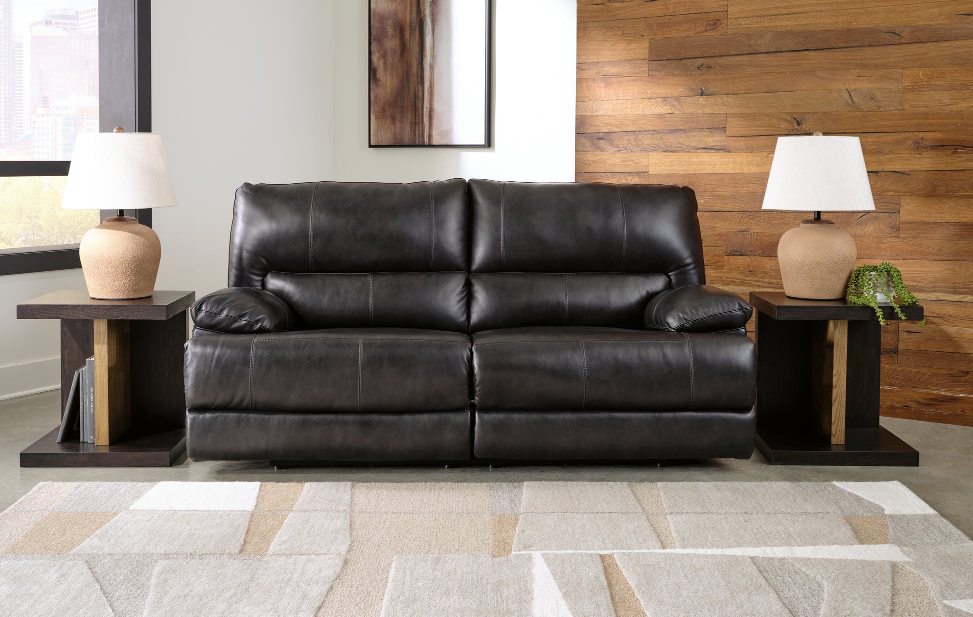 Haines Furniture Outlet - Ashley Furniture - Mountainous Living Room - PWR Recliner/ADJ Headrest / Eclipse - U6580182