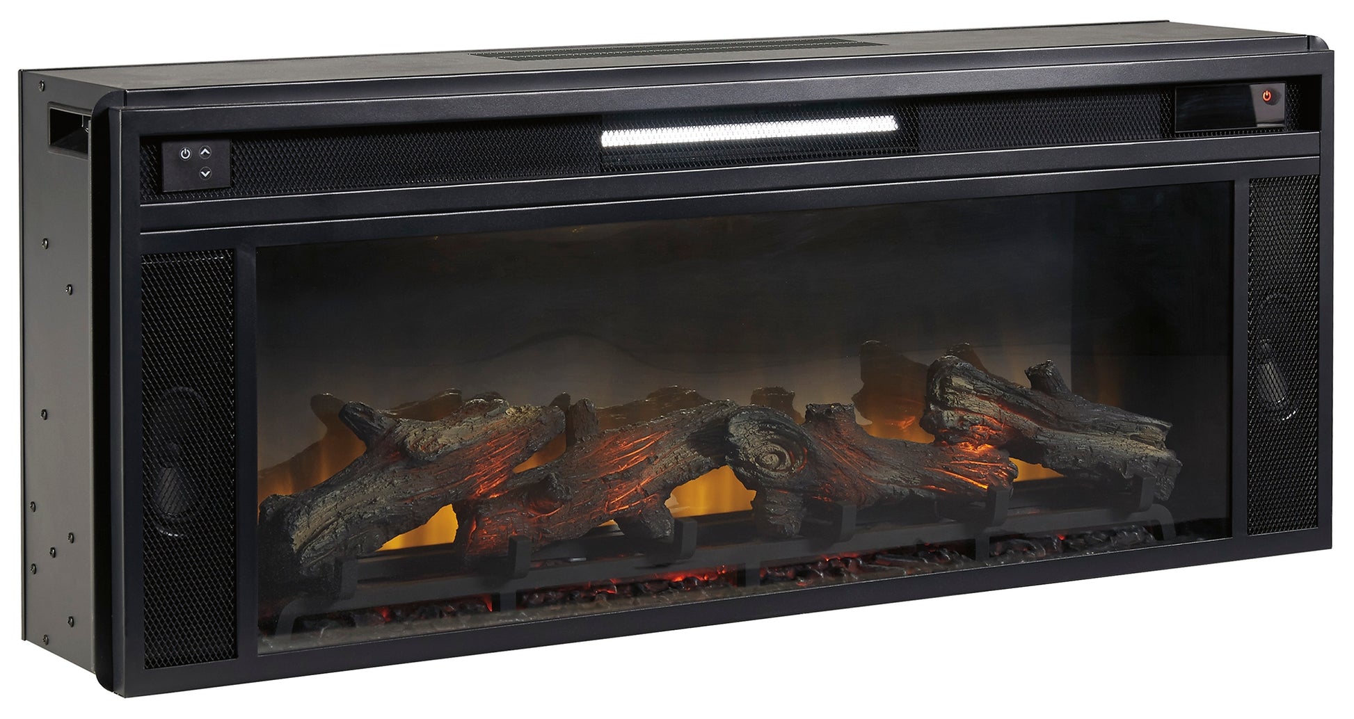 Haines Furniture Outlet - Ashley Furniture - Entertainment Accessories Fireplace Insert - Fireplace Insert / Black - W100-12