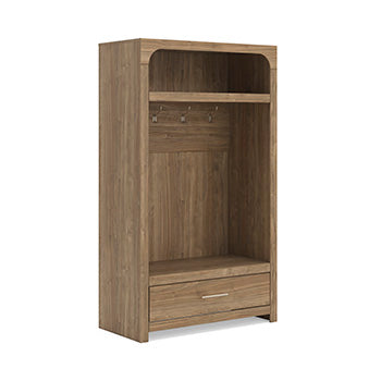 Haines Furniture Outlet - Ashley Furniture - Dovander Hall Tree with Storage Bench - Hall Tree with Storage Bench - W1121-79
