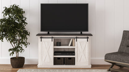 Haines Furniture Outlet - Ashley Furniture - Dorrinson 54" TV Stand - 54" / Two-tone - W287-48