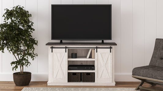 Haines Furniture Outlet - Ashley Furniture - Dorrinson 54" TV Stand - 54" / Two-tone - W287-48