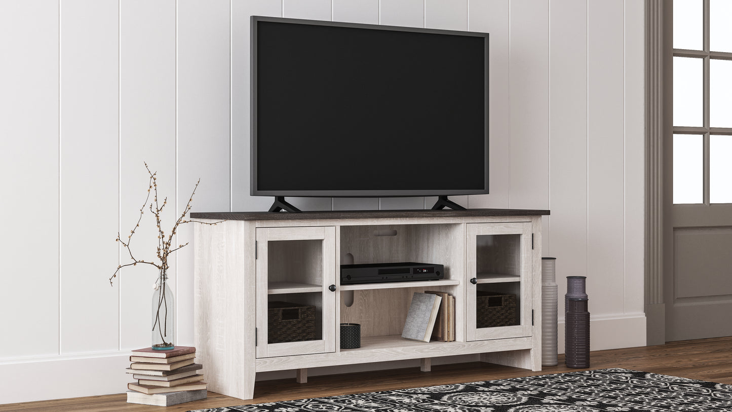 Haines Furniture Outlet - Ashley Furniture - Dorrinson 60" TV Stand - 60" / Two-tone - W287-68
