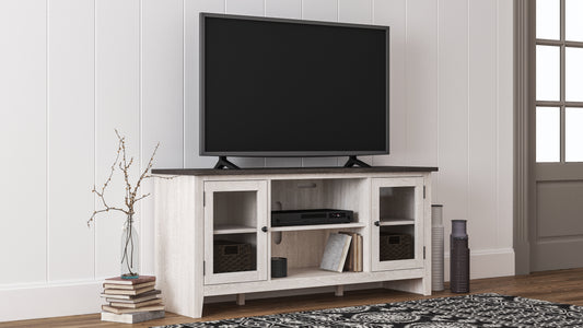Haines Furniture Outlet - Ashley Furniture - Dorrinson 60" TV Stand - 60" / Two-tone - W287-68