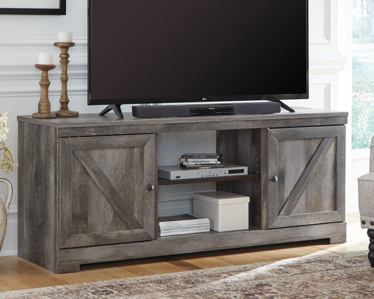Haines Furniture Outlet - Ashley Furniture - Wynnlow TV Stand - 63" / Gray - W440-68