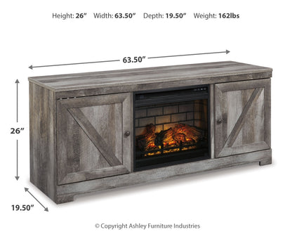 Wynnlow 63" TV Stand with Electric Fireplace