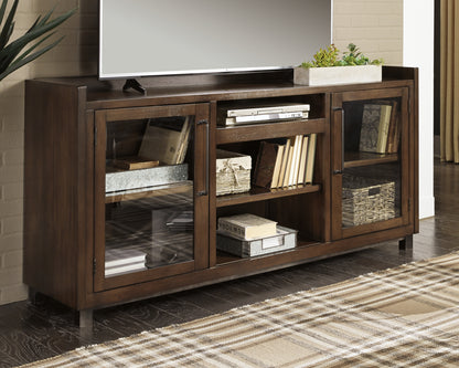 Haines Furniture Outlet - Ashley Furniture - Starmore 70" TV Stand - 70" / Brown - W633-68