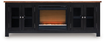 Wildenauer 76" TV Stand with Electric Fireplace