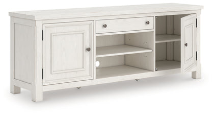Haines Furniture Outlet - Ashley Furniture - Robbinsdale 72" TV Stand - 72" / Antique White - W742-68