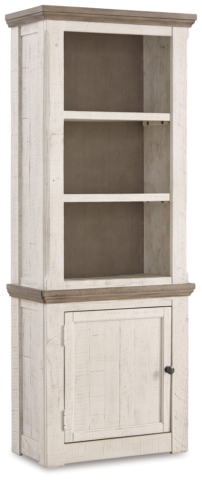 Haines Furniture Outlet - Ashley Furniture - Havalance Left Pier Cabinet - Left Pier Cabinet / Two-tone - W814-33