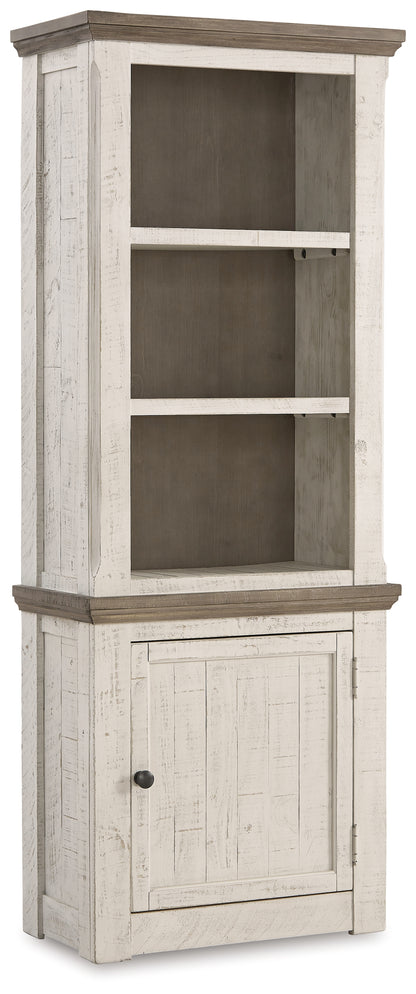 Haines Furniture Outlet - Ashley Furniture - Havalance Right Pier Cabinet - Right Pier Cabinet / Two-tone - W814-34