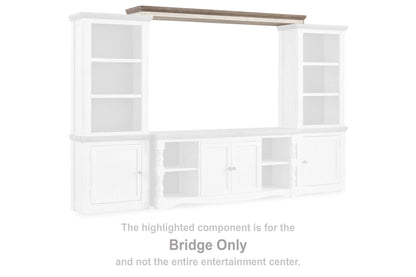 Haines Furniture Outlet - Ashley Furniture - Havalance Entertainment Center - Bridge / Two-tone - W814-35